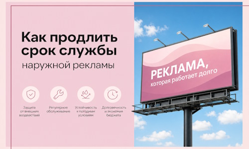 Как продлить срок службы наружной рекламы в Кизляре