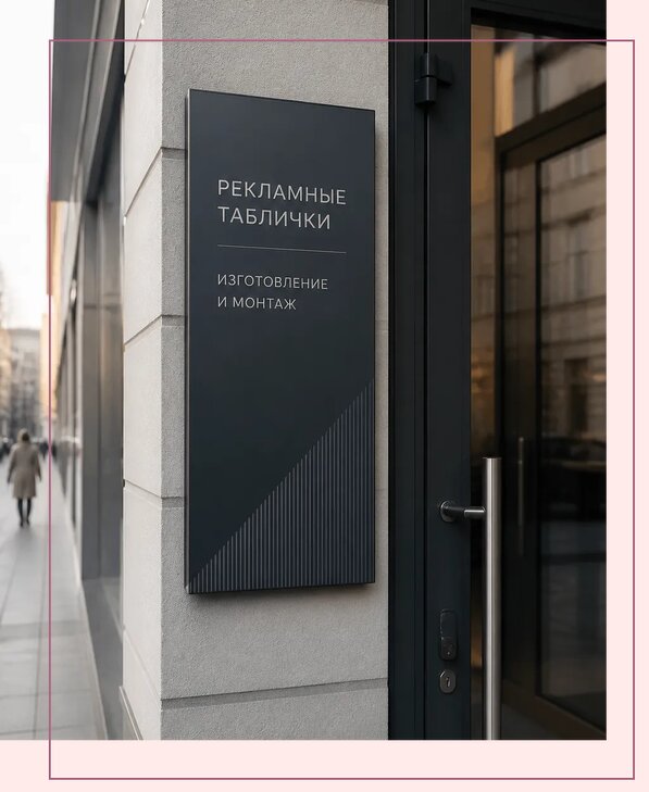 Рекламные таблички в Кизляре по цене от 4572 р. | Аванза-Кзр