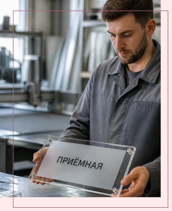 Таблички из оргстекла на заказ в Кизляре от 3963 р. | Аванза-Кзр
